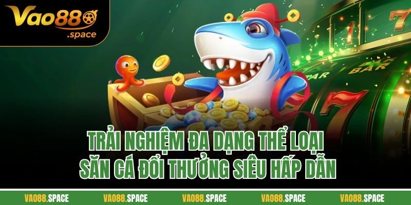 Trải nghiệm đa dạng thể loại săn cá đổi thưởng siêu hấp dẫn